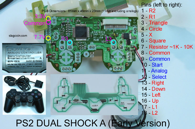 sony ps2 dualshock controller
